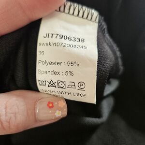 SHEIN Curve 4XL Black Skirt